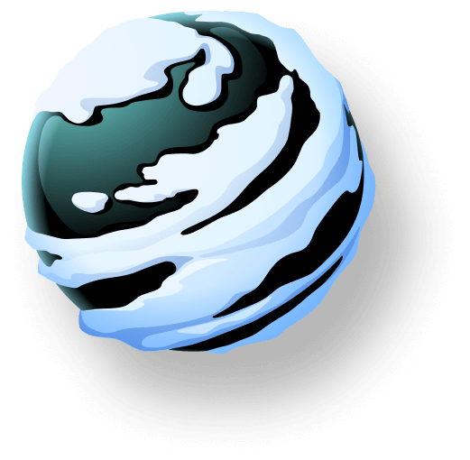 icon ice globe