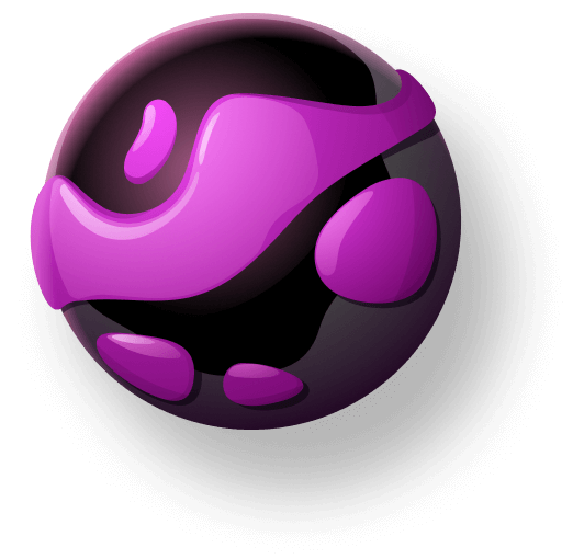icon pink globe